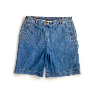 Vintage 90s French Laundry Women’s Blue Denim Jean Shorts Jorts Size 10 Waist 32